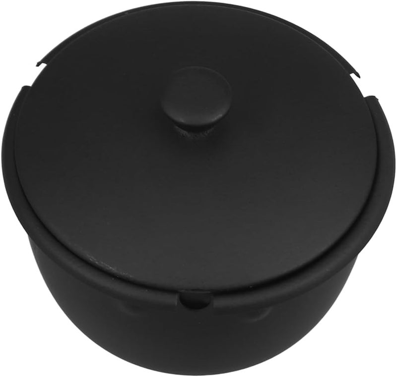 Cabilock Retro Vertical Ashtray with Lid for Home and Car Black - Image 1
